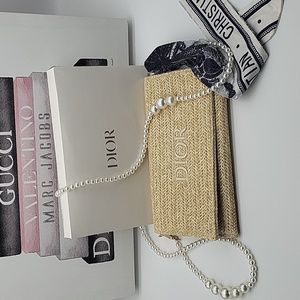New in Box, Dior Beauty Raffia Bag